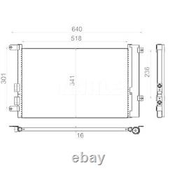 1 Condenser, Air Conditioning Mahle Ac 401,000s Behr Is Suitable For Alfa Romeo Fiat