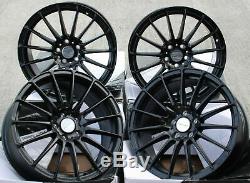 16 Black Force 5 Alloy Wheels 5x98 Alfa Romeo 147 156 164 Gt Fiat 500l