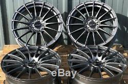 18 Gm Force 5 Wheels Alloy For 5x98 Alfa Romeo 147 156 164 Gt Fiat 500l