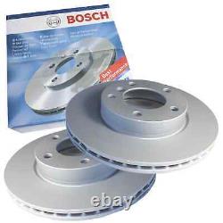 2 Bosch Front Brake Discs for Alfa Romeo Fiat Lancia Opel