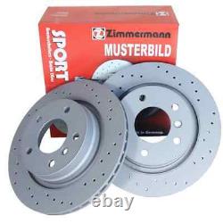 2 Zimmermann Front Sport Brake Discs for Alfa Romeo Fiat