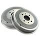 2x Rear Brake Drum For Alfa Romeo Fiat Doblo Multipla Idea Marea