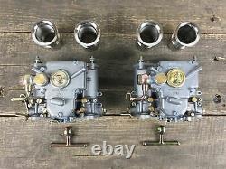 2x 40 Dcoe Double Carburetor With Arrival Funnel Bmw Fiat Alfa Romeo