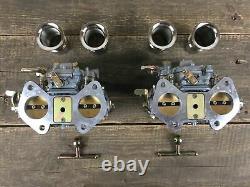 2x 40 Dcoe Double Carburetor With Arrival Funnel Bmw Fiat Alfa Romeo