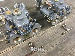 2x 40 Dcoe Double Carburetor With Arrival Funnel Bmw Fiat Alfa Romeo