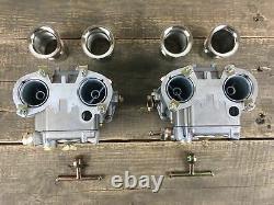 2x 40 Dcoe Double Carburetor With Arrival Funnel Bmw Fiat Alfa Romeo