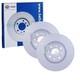 2x Hella Pagid Discs Ø281mm Front Suitable For Alfa Romeo Mito Fiat Bravo