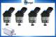 4 Landi Renzo Blue-top Lpg Injectors With Mta Connectors For Fiat Alfa Romeo Lancia