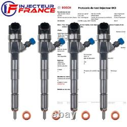 4x 0445110243 Bosch Injector Alfa Fiat Opel CADILLAC CDTi 1.9 D 0986435104