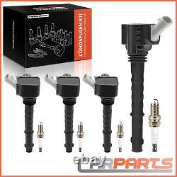 4x Ignition Coil + 4x Spark Plug for Alfa Romeo Giulietta Mito 955 Fiat 500X