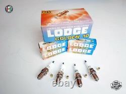 4x Original Spica Golden Lodge 2hldr Candles Alfa Romeo Giulia Spider Alfetta