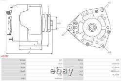 AS-PL A6107 Alternator for ALFA ROMEO, FIAT, LANCIA, OPEL, VAUXHALL