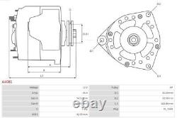 AS-PL Alternator Generator 45A Suitable for Alfa Romeo 6 Alfetta Autobianchi