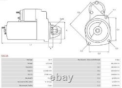 AS-PL S0116 Starter for Iveco Daily I and II, Alfa Romeo AR8, Fiat Nuova Campagnola