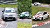 Alfa Romeo Giulia & Fiat 500 Abarth Uno On The Race Track Nurburgring Nordschleife Automobile