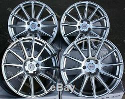 Alloy Wheels 18 X 4 02 Silver Ayr For 5x98 Alfa Romeo 147 156 164 Gt Fiat