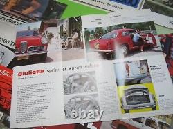 Automobile Italian Car Graphic 18 Catalogs Alfa Romeo Fiat Lancia Wolseley 1960s