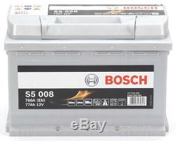 Bosch S5008 Car Battery 77a / H-780a