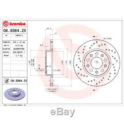 Brake Disc (2 Piece) Brembo Xtra Line Brembo 08.9364.2x