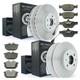 Brake Discs And Pads Front Rear For Fiat Coupe 175 Alfa Romeo 146