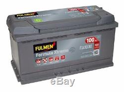 Car Starter Battery Fulmen Fa1000 12v 100ah 900a 353x175x190mm