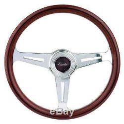 Classic Sport Steering Wheel Wood 390mm Luisi Montecarlo Mahogany Made In Italy