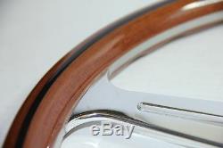 Classic Sport Steering Wheel Wood 390mm Luisi Montecarlo Mahogany Made In Italy