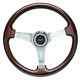 Classic Sport Steering Wooden Luisi 370mm Mugello Ii Mahogany Made In Italy
