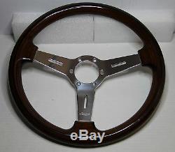 Classic Sport Steering Wooden Luisi 370mm Mugello II Mahogany Made In Italy