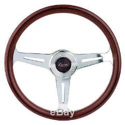 Classic Sport Steering Wooden Montecarlo Luisi 360mm Mahogany Made In Italy