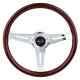 Classic Sport Steering Wooden Montecarlo Luisi 360mm Mahogany Made In Italy