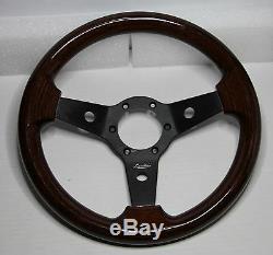 Classic Sport Vintage Wooden Steering Wheel 310mm Luisi Black Imola Mahogany