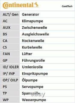 Continental Distribution Kit For Alfa Romeo 156 2.0 16v T. Spark, Gt 2.0 Jts