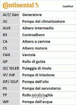Continental Distribution Kit For Alfa Romeo 156 2.0 16v T. Spark, Gt 2.0 Jts