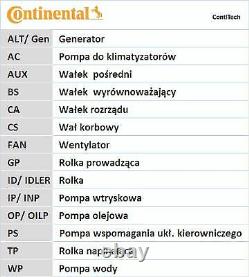 Continental Distribution Kit For Alfa Romeo 159 2.4 Jtdm, Brera 2.4 Jtdm 20v