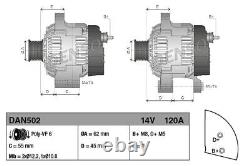 DENSO Alternator Generator 120A Compatible With ALFA ROMEO 147 156 166 GT FIAT