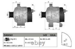 Denso Dan501 Alternator 105a With Pulley 62mm 6 Alfa Fiat Lancia Fins