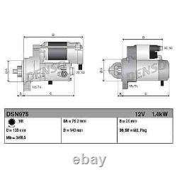 Denso Starter for Alfa Romeo Fiat