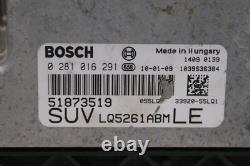 ECU Control Unit ALFA ROMEO / FIAT 0281016291 0 281 016 291 51873519
