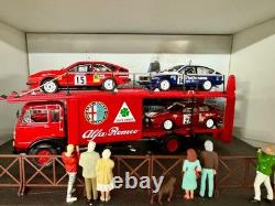 Fiat 673 N Truck Racing Transporter Alfa Romeo Gtv 1/43