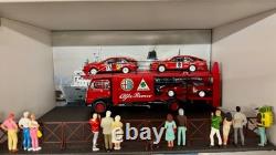 Fiat 673 N Truck Racing Transporter Alfa Romeo Gtv 1/43