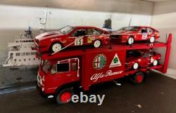 Fiat 673 N Truck Racing Transporter Alfa Romeo Gtv 1/43