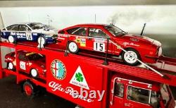 Fiat 673 N Truck Racing Transporter Alfa Romeo Gtv 1/43