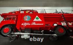Fiat 673 N Truck Racing Transporter Alfa Romeo Gtv 1/43