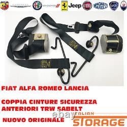 Fiat Alfa Romeo Lancia Pair Belts Safety Front Trw Sabelt 042125