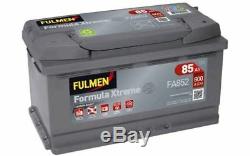 Fulmen Starter Battery 85ah / 800a For Renault Espace Bmw Series 1 Fa852