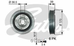 GATES Damper Pulley for ALFA ROMEO 159 147 156 FIAT MULTIPLA SAAB 9-3 TVD1013A