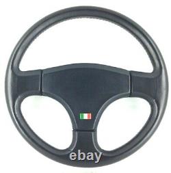 Genuine Personal (nardi) Design Giugiaro Leather Black Direction Wheel Rare! 8d