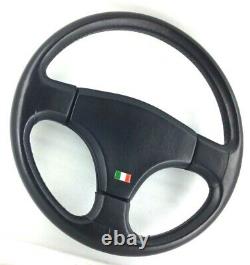 Genuine Personal (nardi) Design Giugiaro Leather Black Direction Wheel Rare! 8d