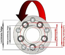 H & R Adapters Circle Hole 5x98mm / 58.0 On Rim 5x130mm / 71.6 40mm 40195580